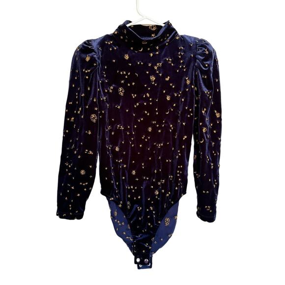 SAMANTHA PLEET Celestial Bodysuit In Midnight - Picture 1 of 4